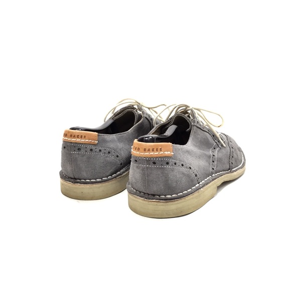 - SOLD - Ted Baker London Gray Suede Brogues - Picture 7 of 8